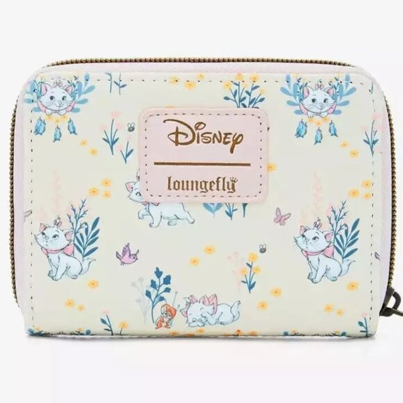 Loungefly Handbags - Loungefly Disney Aristocats Marie Wallet Floral Pattern Zip Around